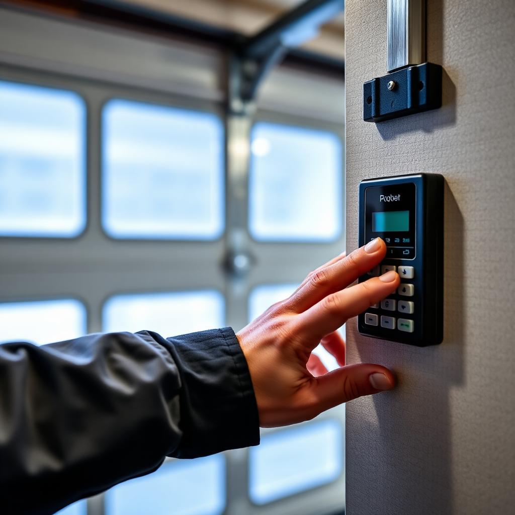 Garage door keypad programming service